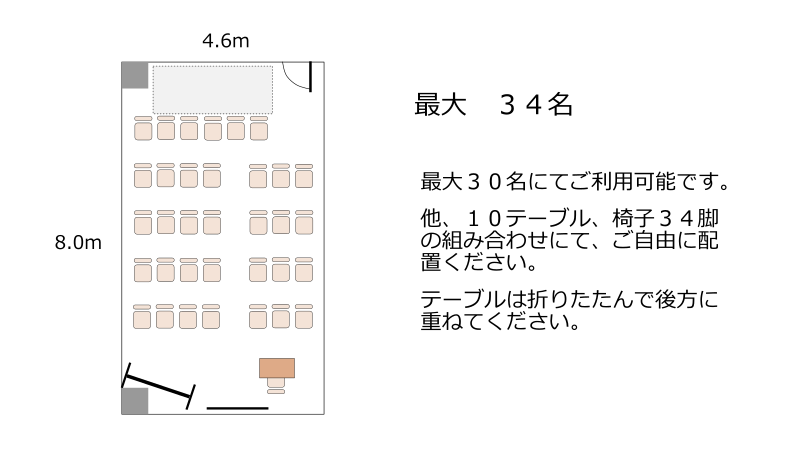 新大阪セミナーオフィス 会議室ルームO-1~3